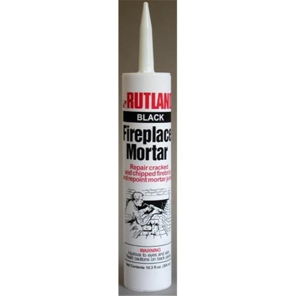 Rutland Products RUTLAND Black Fireplace Mortar - 10.3 oz cartridge 63